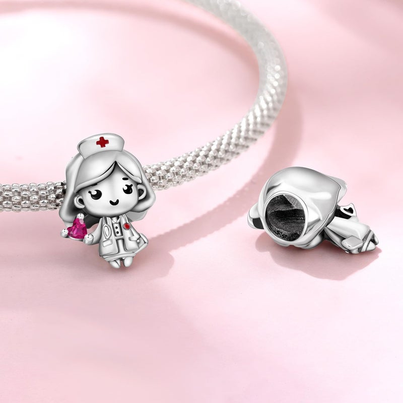 CYCUFF Store 925 Sterling Silver Charms Suitable for Charm Necklaces, Bracelet Pendants Beads Jewellery Gift for Women Family Friends - Image 2
